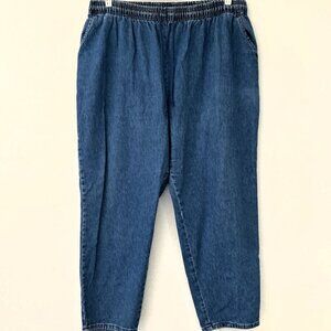PLUS PULL-ON JEANS ELASTIC DRAWSTRING 22WP